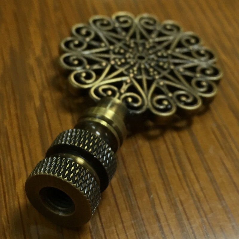 Faîteau lampe filigree festée
