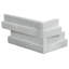 Stonecrest Celestine 6 in. x 18 in. Honed Marble Ledger Corner Wall Tile-91764137