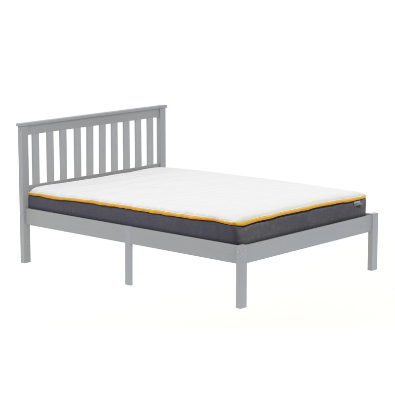 Alam Bed Frame, Grey, Small Double (4')