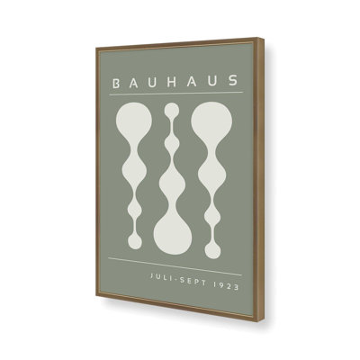 Green Retro Bauhaus Poster II Print