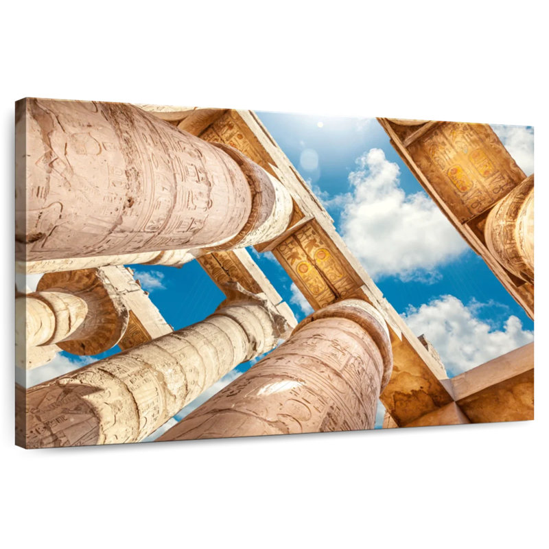 Grandes colonnes de couloir hypostyle, H 32 po x l 48 po