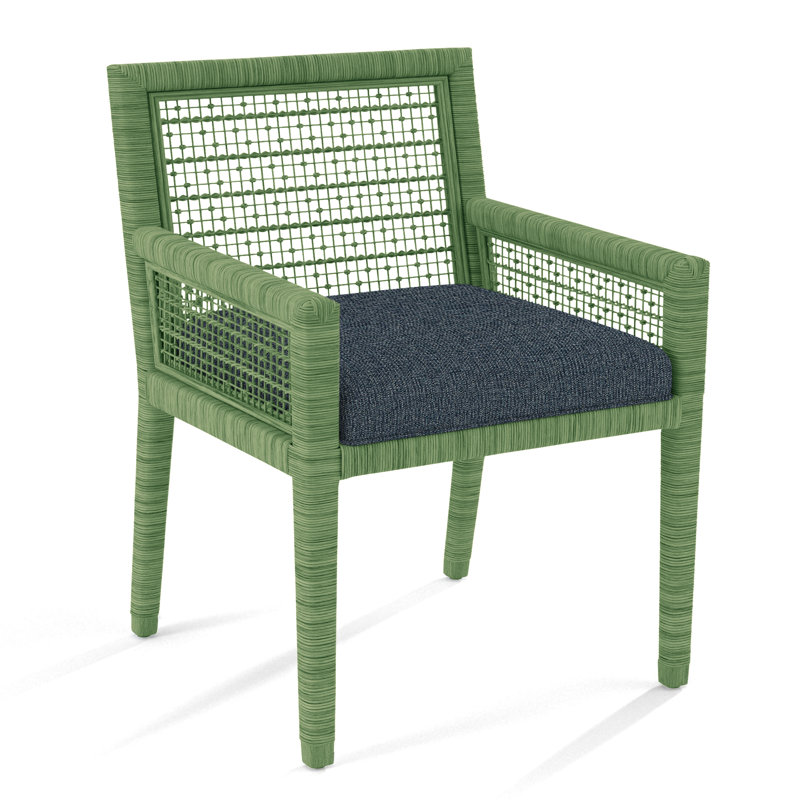 Chaise avec accoudoirs Glinda, Bleu de base; 0317-63, Céleri