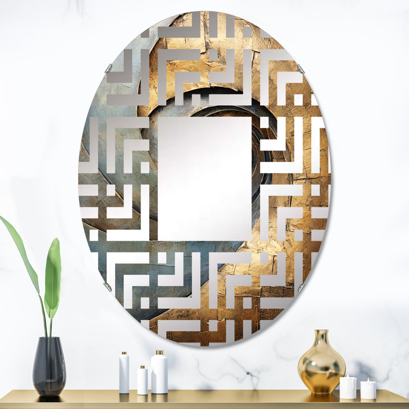 Dumitra Oval Mirror, 35.4" x 23.6"