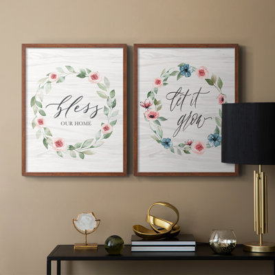 Bless Our Home-Premium Framed Print -Ready to Hang - No Nails Required - No Nails Required