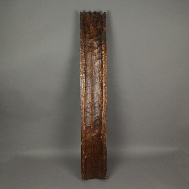 Ensemble de 3 masques de dieu tiki en bois sculpté