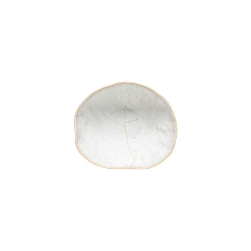 Silvina Handmade Porcelain Rice Bowl, Fennel White