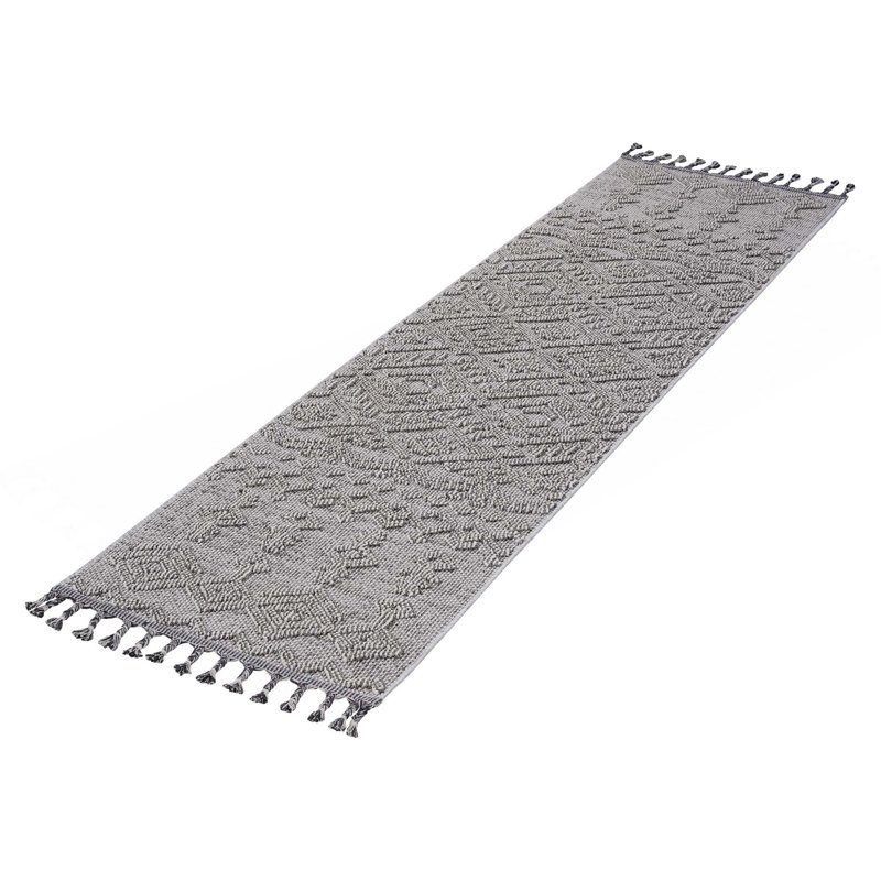 Tapis traditionnel d'intérieur / extérieur Collection, Tapis de couloir 2 pi 2 po x 8 pi