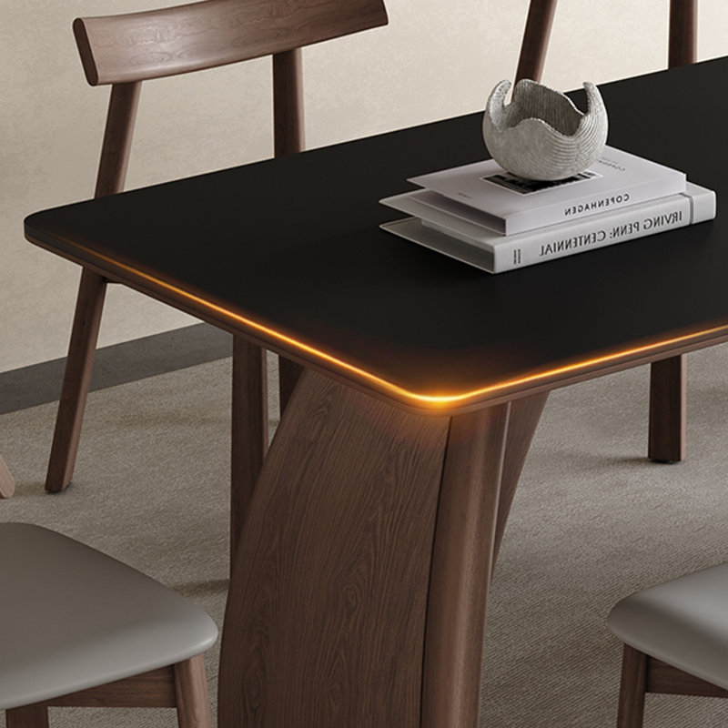 Brayden Studio Rectangular Dining Table with Spacious Space - Wayfair ...