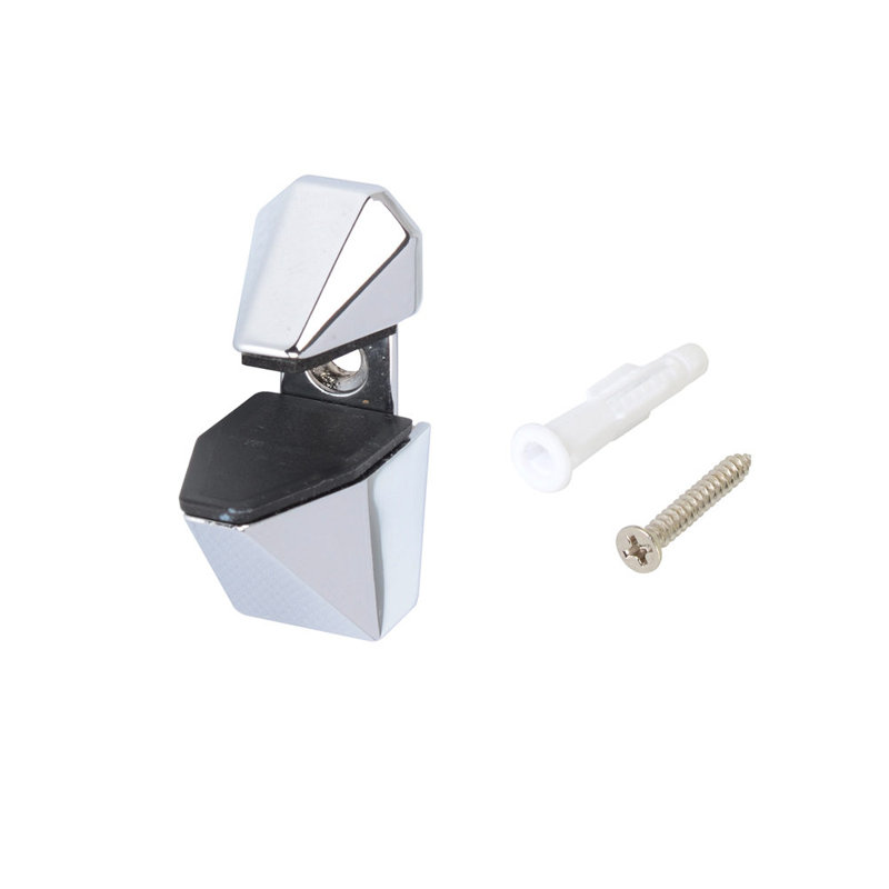 Étagère murale triangulaire, H 1,92 po x l 1,53 po x P 0,85 po, Chrome