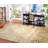 Adie Damask Ivory/Gold Area Rug-1073319881