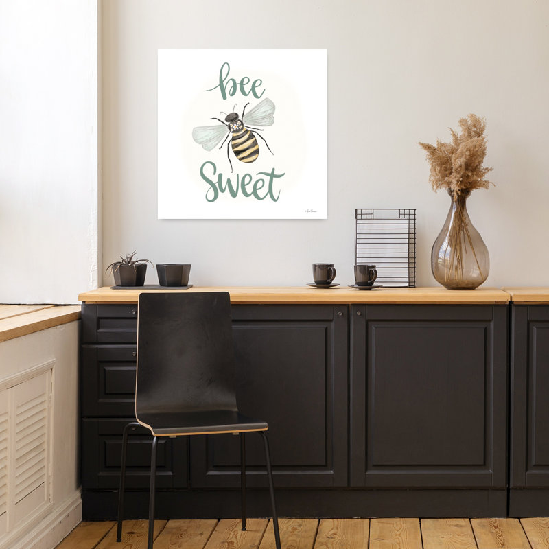 «Bee Sweet», art contemporain abeille, H 18 po x l 18 po