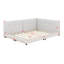 Upholstered Queen Size Platform Bed With USB Ports-545145756