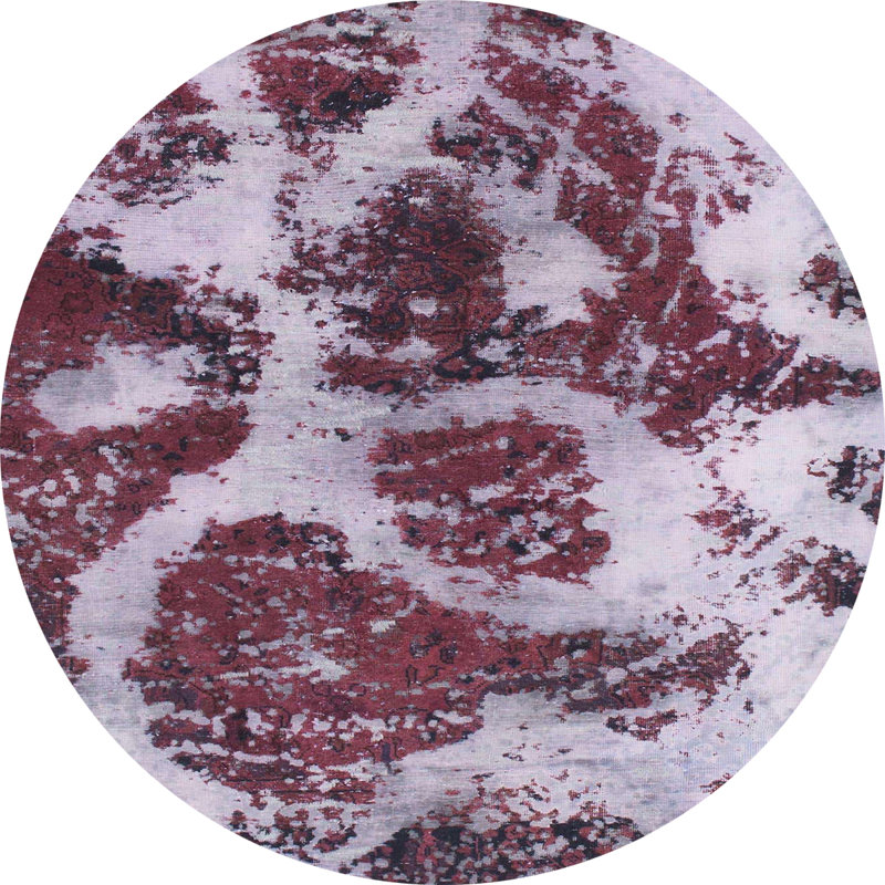 Tapis abstrait moderne 1175, Rond 7 pi