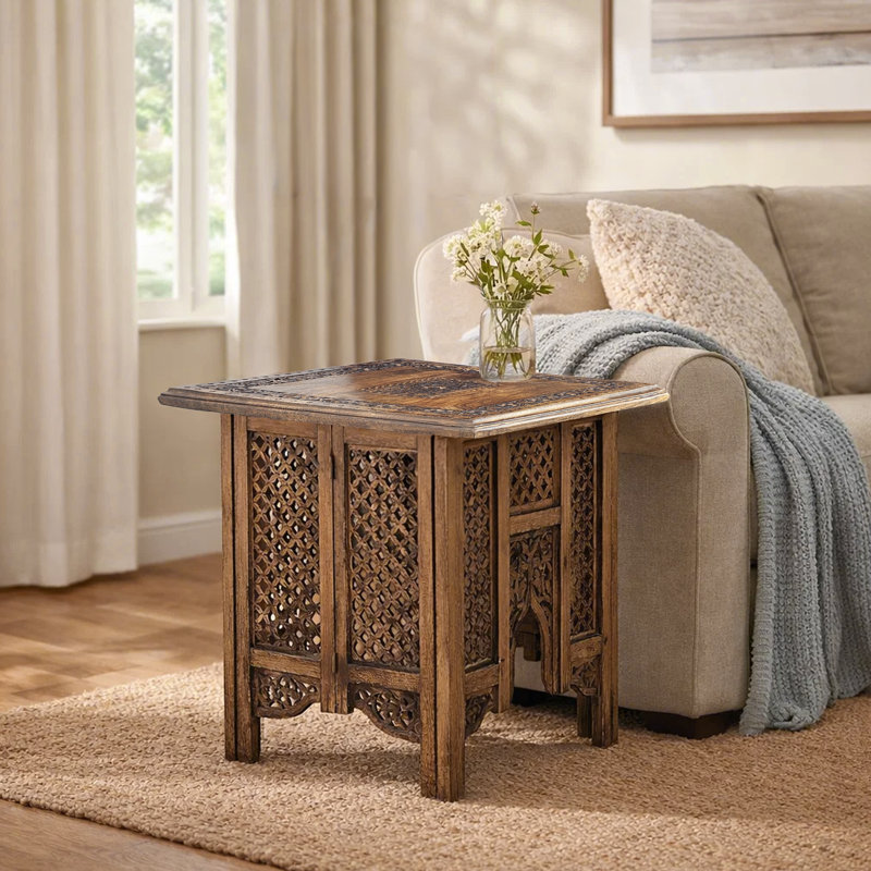Lauver Solid Wood Foldable End table