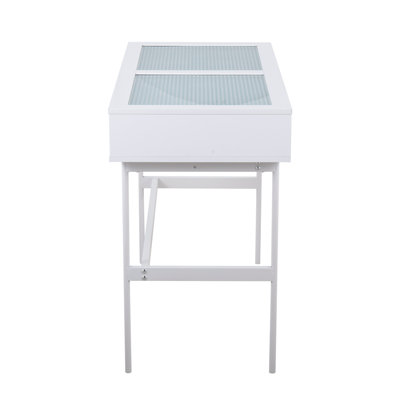 Emery 43.5'' Glass Top Console Table