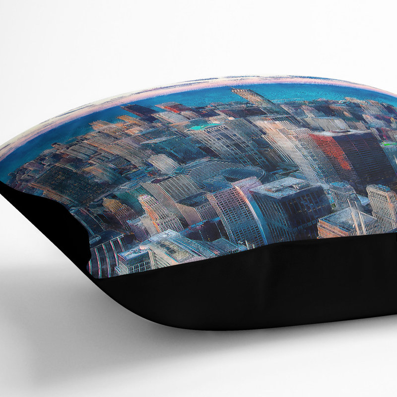 Square Throw Cushion, 40cm H x 40cm W x 15cm D, Black