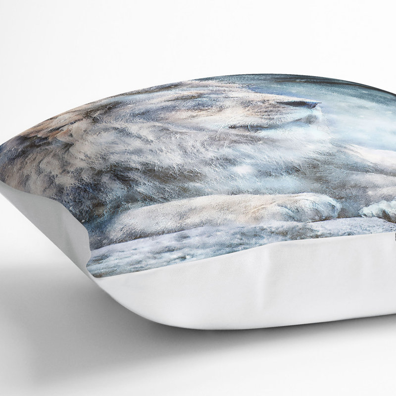 Square Throw Cushion, 40cm H x 40cm W x 15cm D, White