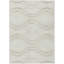 Tapis ivoire intérieur / extérieur en polyester tissé à la machine Lamanna-95454213