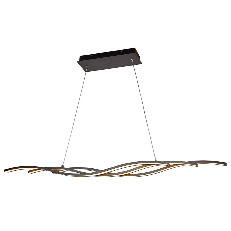 3 - Light Black LED Unique/Statement Pendant