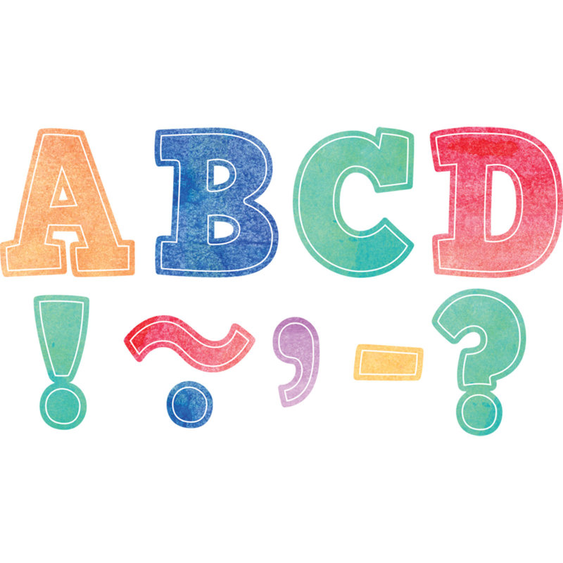 Aquarelle, lettres magnétiques «Bold Block»