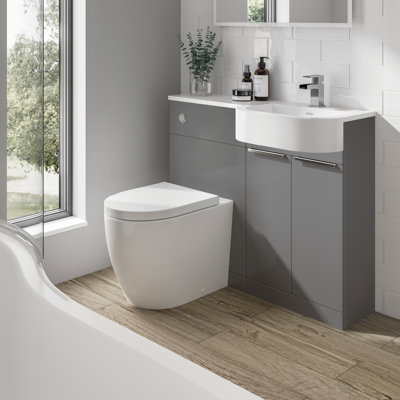 100mm Combined Vanity Unit with Toilet Included