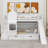 Twin Over Twin Castle Style Bunk Bed With Drawers，Shelves-2029026749