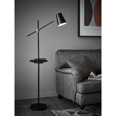 Evered 144cm Tray Table Floor Lamp with USB