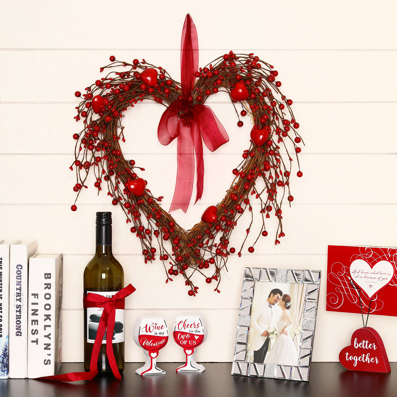 16.14'' Valentine's Day Wreath