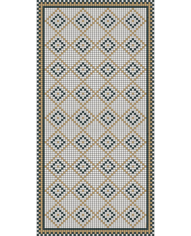 Roma Easy to Clean Vinyl Rug, Rectangle 5'6" x 8'
