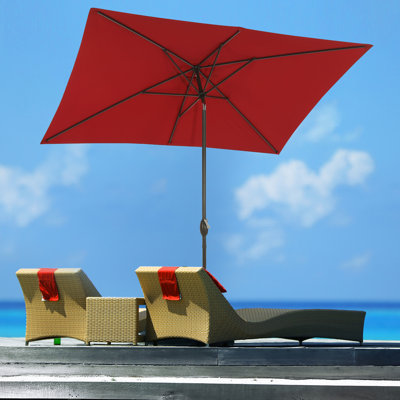 Parasol de marché rectangulaire 10 pi x 6 pi 6 po Chinwe