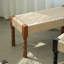 Banc rembourré en noyer foncé-1134742234