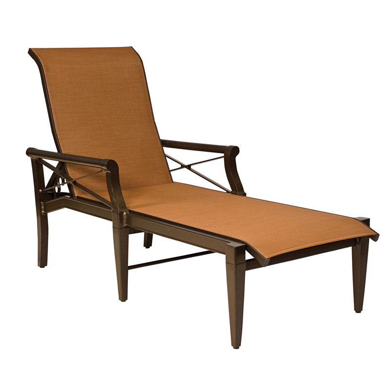 Sling Adjustable Chaise Lounge, Matte White, White