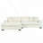 Mirod Large Sectional Sofa with Thick Cushions-1306370377