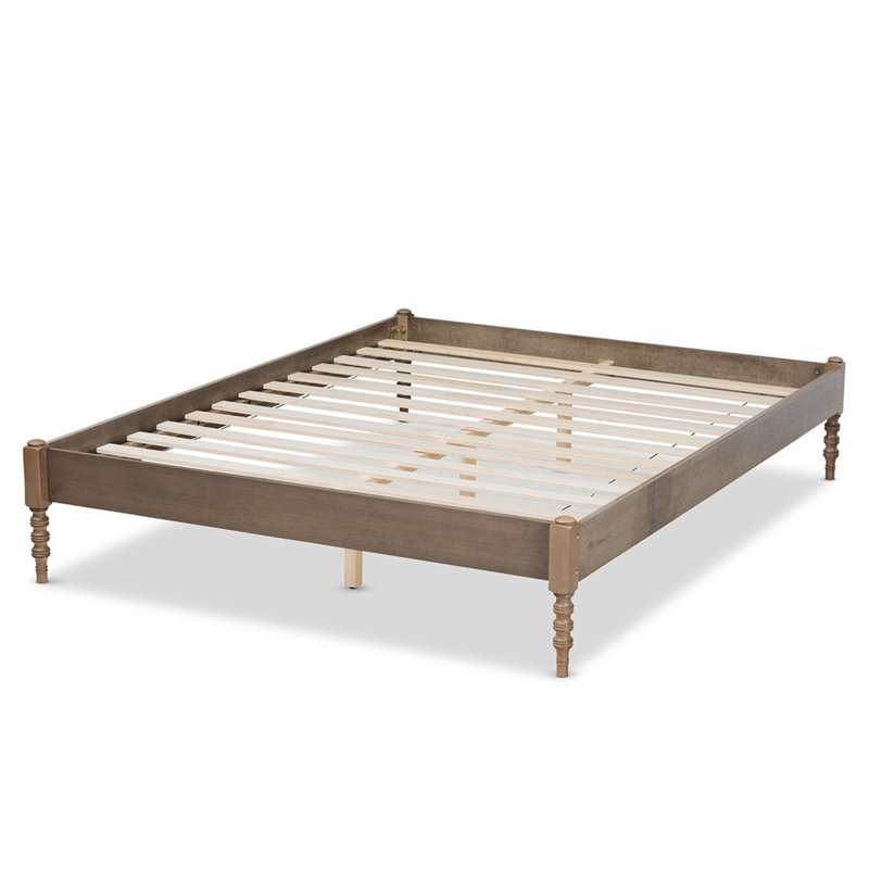 Hicham Platform Bed, King, White