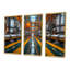 Ensemble de salon mural art mural industriel jaune et gris-107163693-107163700