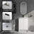 24" Wall Mount Vanity with Resin Sink - 2 Soft-Close Doors White