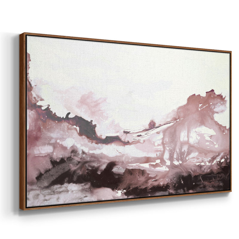 " The Flow ", 17" H x 25" W x 2" D, Walnut
