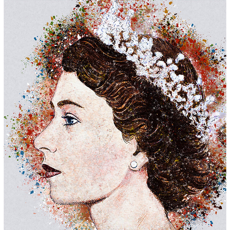 Queen Elizabeth - No Frame Print, Gallery Metal, 39.4cm H x 29.5cm W