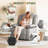 34" Wide Manual Upholstered Swivel Rocker Recliner with Adjustable Armrests-1685833462