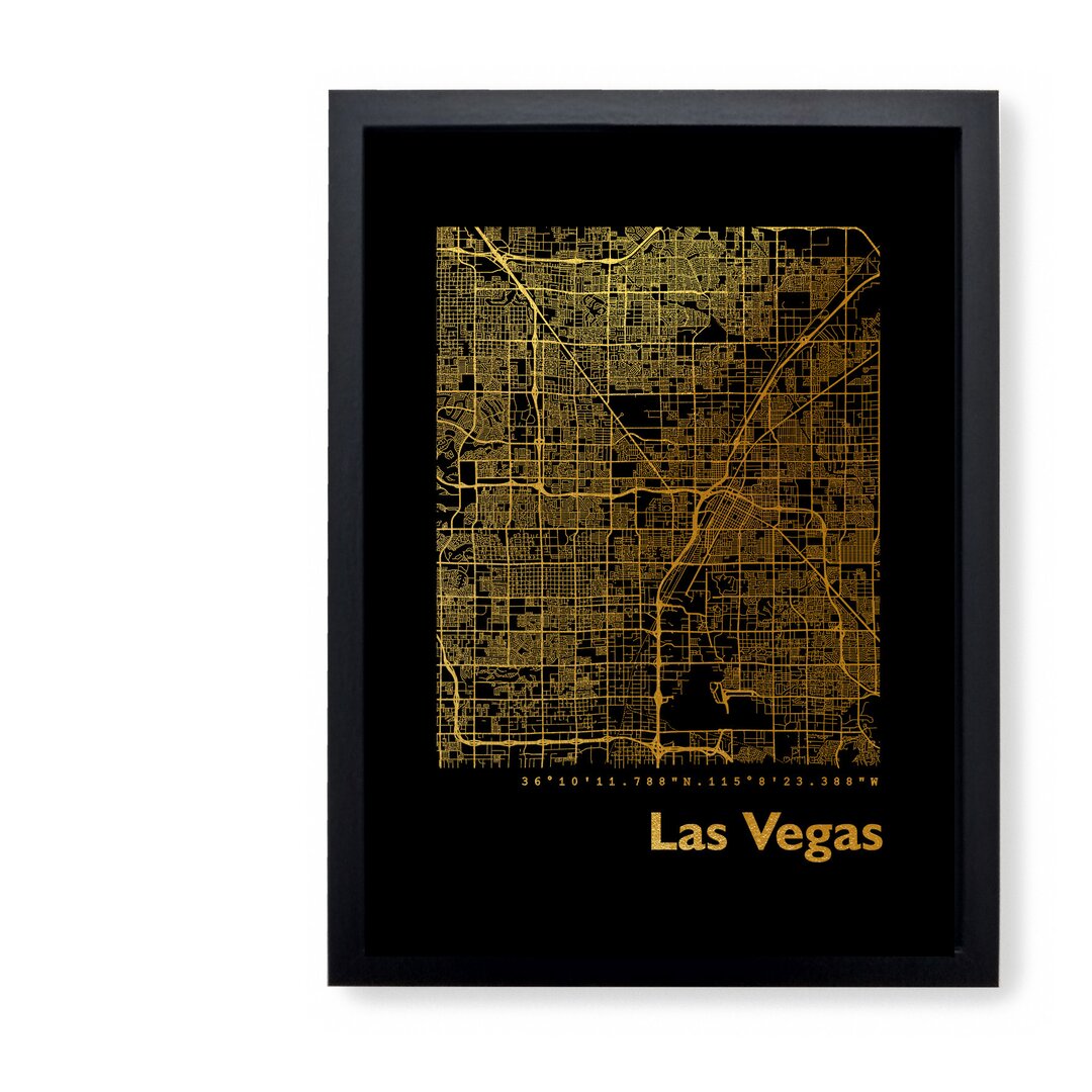 Gerahmter Grafikdruck Las Vegas