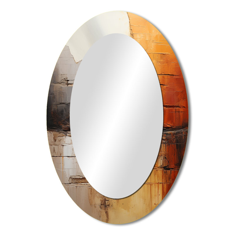 Gris, gris et orange, 36 po x 24 po
