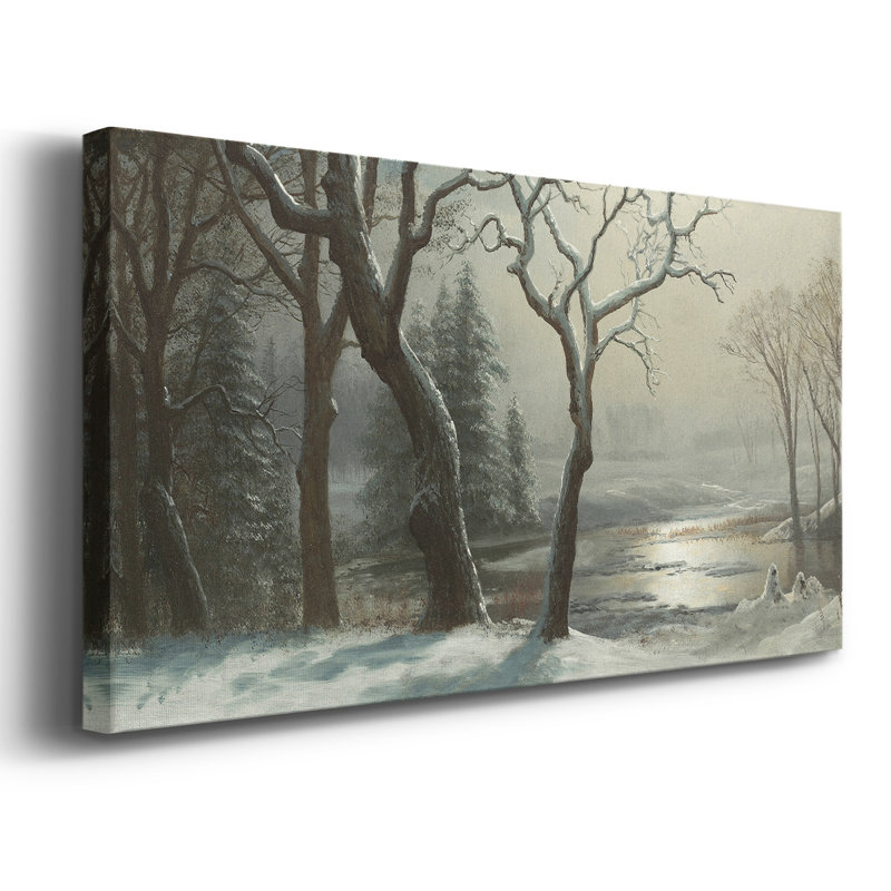 Série paysage - MLxxix - Toile tendue avec châssis encadré - Prêt à être accroché, H 25 po x l 49 po, Doré