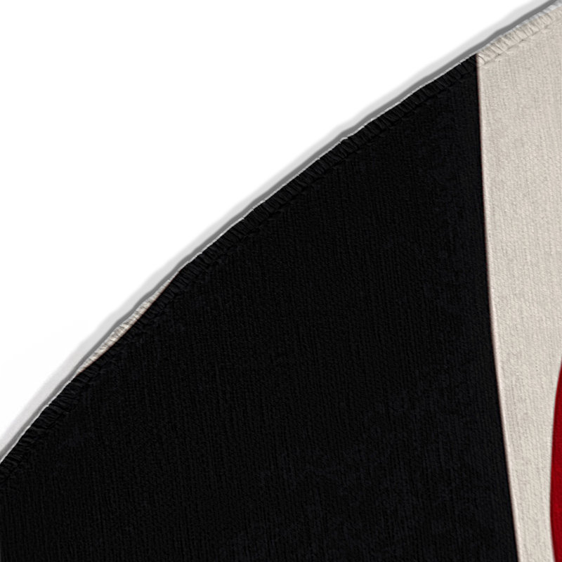 Tapis intérieur et extérieur Fiery Harmony, Rond 5 pi