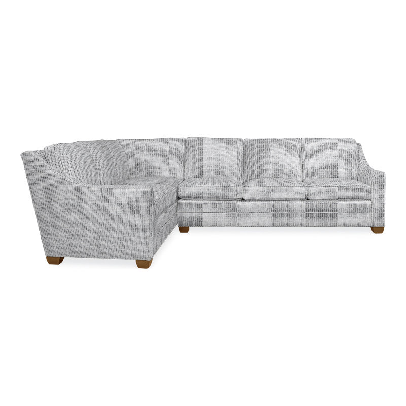 American Bungalow 2-Piece Nicholas Sectional, Wrenn, Ian Smoke, No