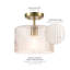 Deshonda Glass Semi Flush Mount