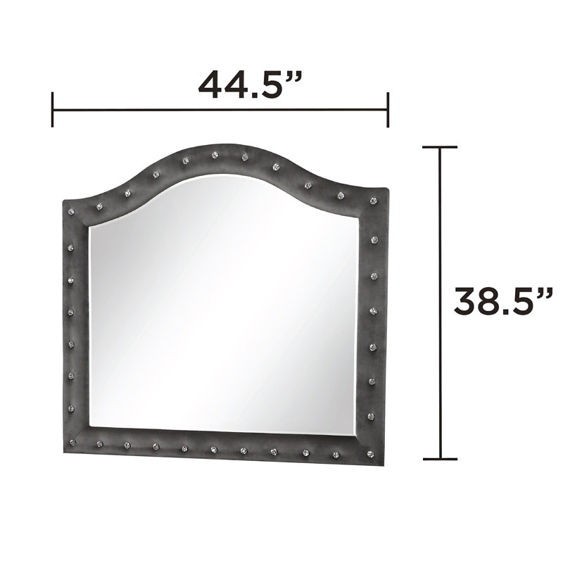 Miroir de commode Rausch, Gris