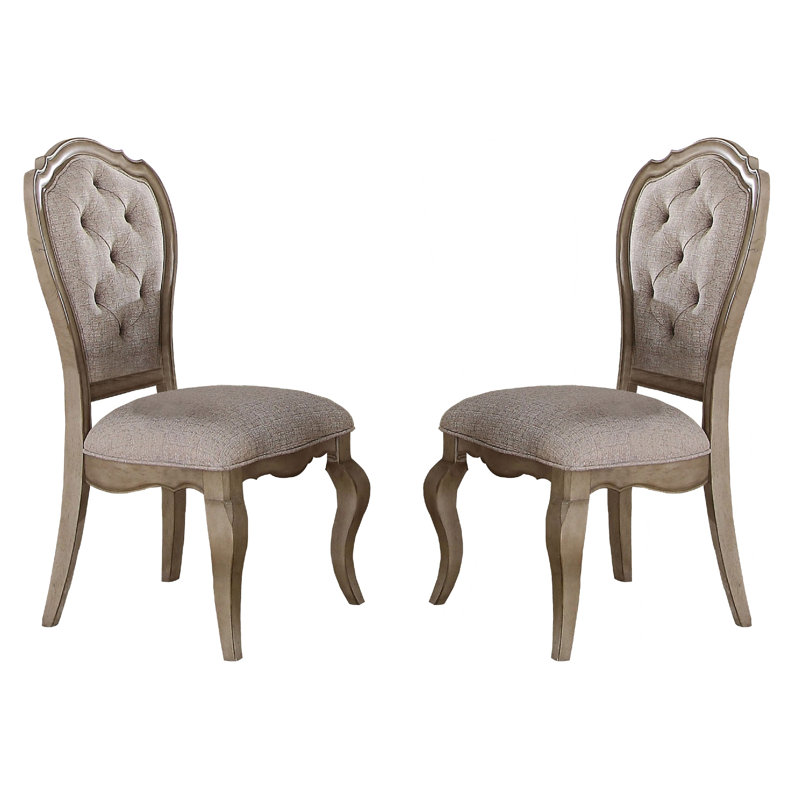 Chaise d'appoint rembourrée beige
