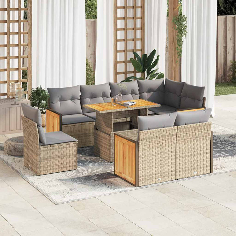  Garden Sofa Set Beige