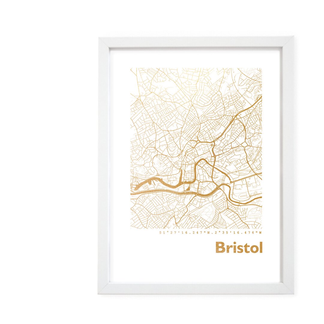 Gerahmtes Papierbild - Grafikdruck â€žBristol Cardâ€�