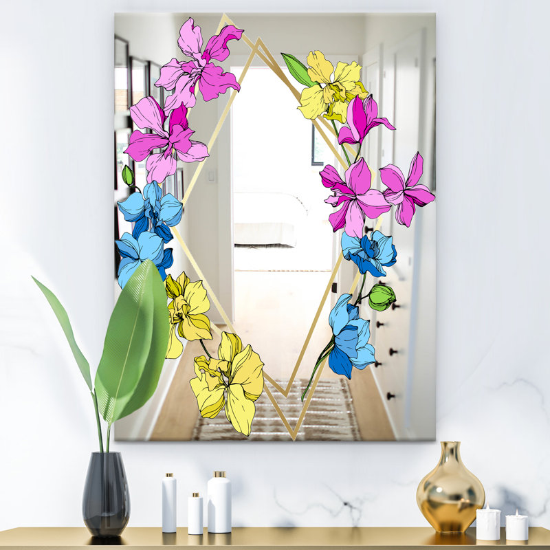 Miroir de salle de bain Efflorescent, H 39,4 po x l 29,5 po, Fleur